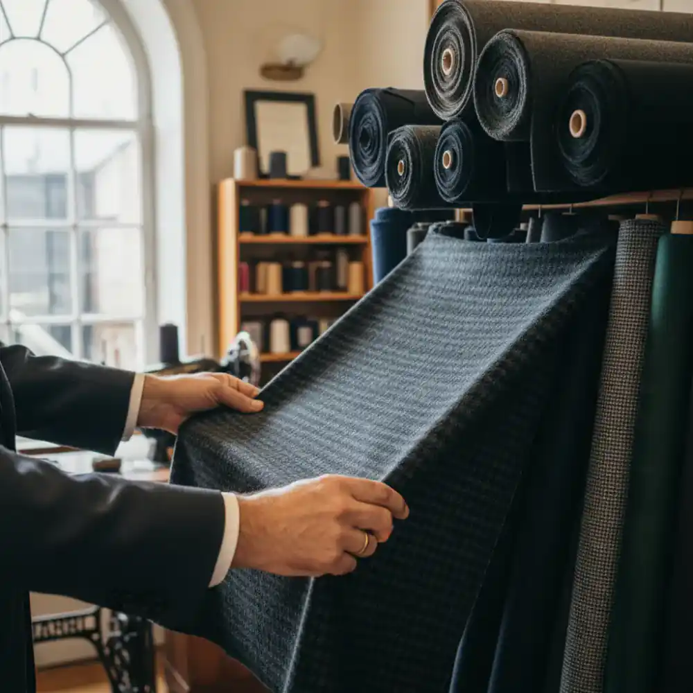 Selecting fine wool fabrics