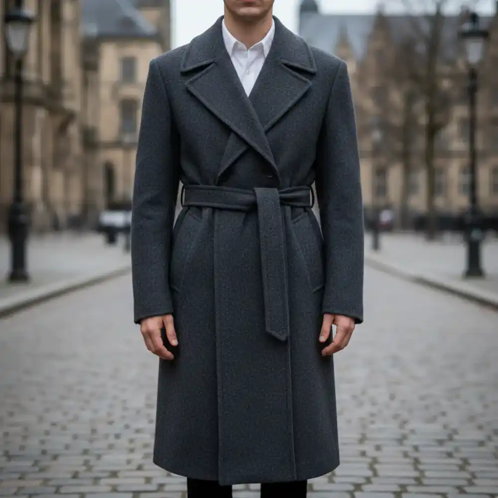 Heavy wool overcoat