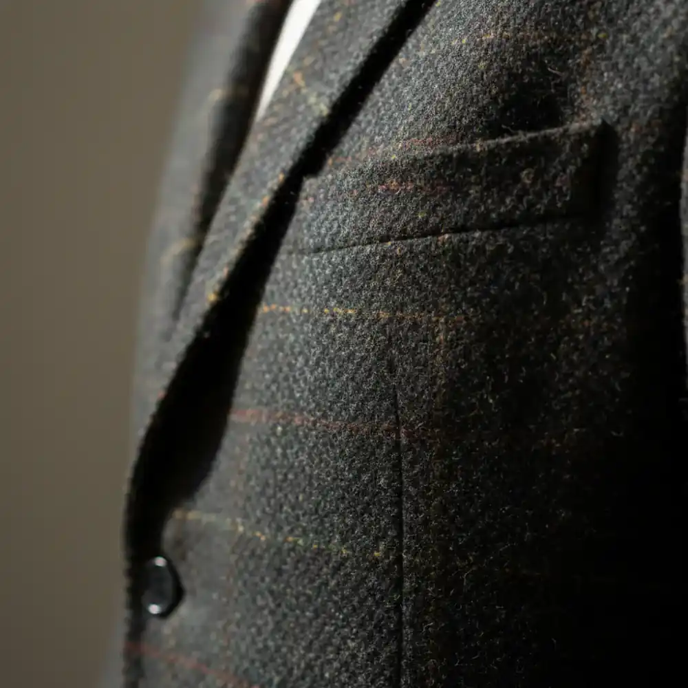 Heavy tweed jacket fabric
