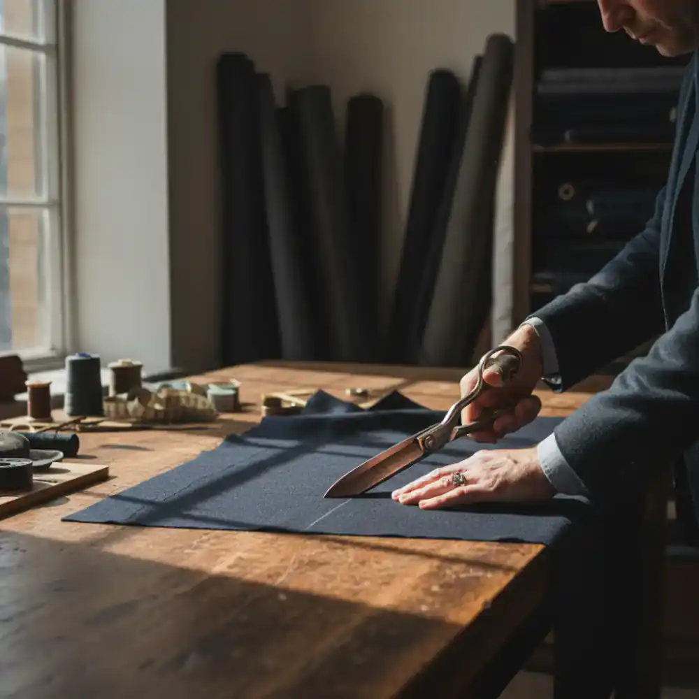 Expert cutting of fabric