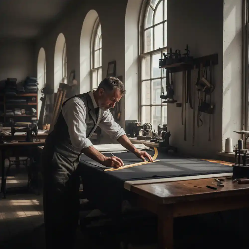 Head Cutter at drafting table